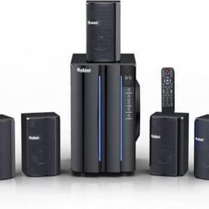 Home Theater System Surround Sound Speakers - 800 Watts 6.5 inch Subwoofer 5.1/2.1 Channel Bluetooth Input LED Display Home Audio Stereo System for 4K TV Ultra HD AV DVD FM Radio USB