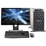 Dell PowerEdge T340 Dental Imaging Tower Server Including, Windows 2016 STD OS, 24" Monitor, Keyboard, Mouse, Intel Xeon E-2124 4-Core 3.3GHz 8MB, 32GB DDR4 RAM, 16TB HDD, RAID, 3 Years Warranty